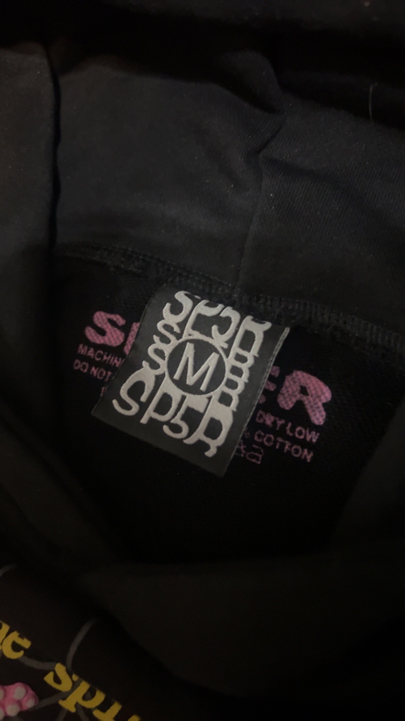 Sp5der Hoodie Pxnk Black - photo 3