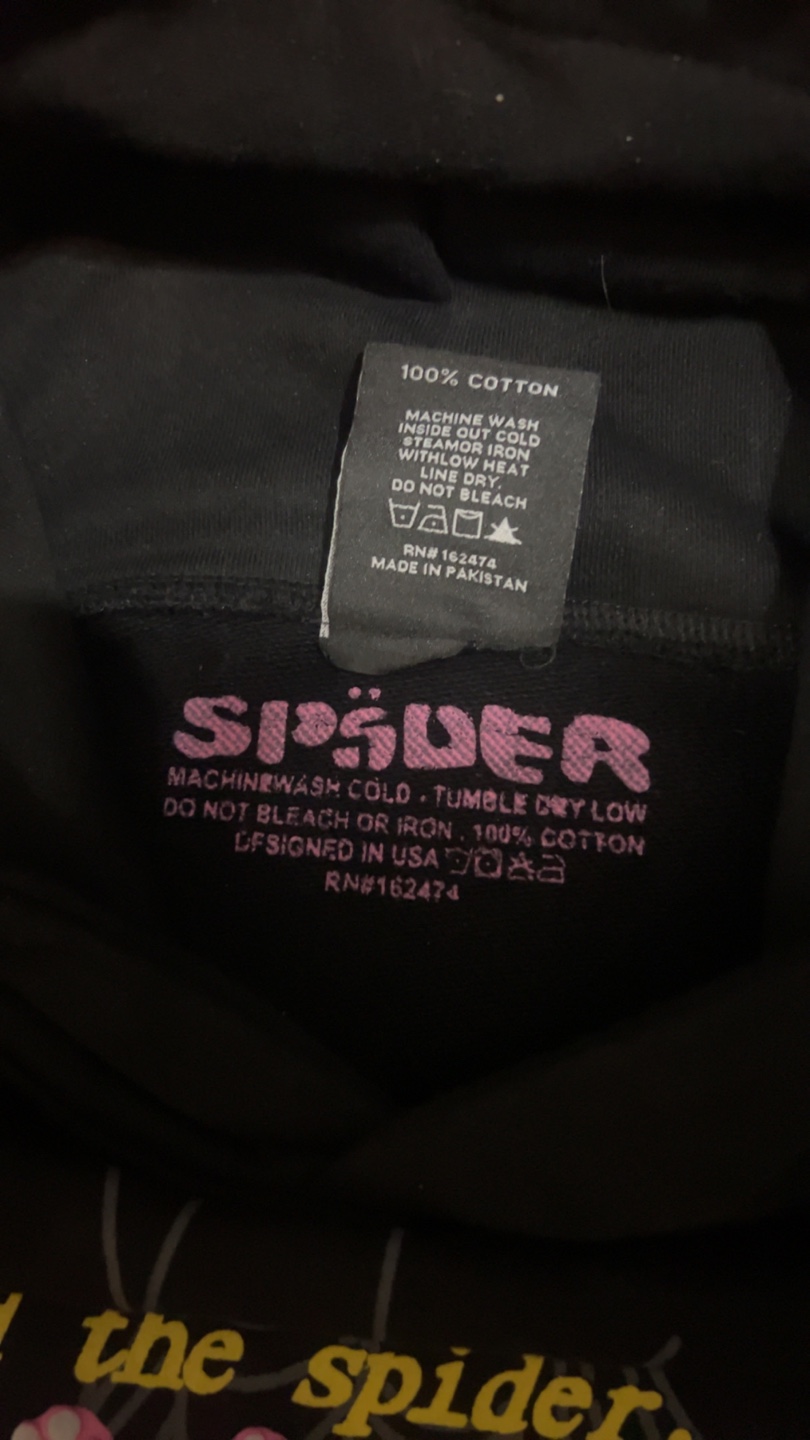 Sp5der Hoodie Pxnk Black - photo 4