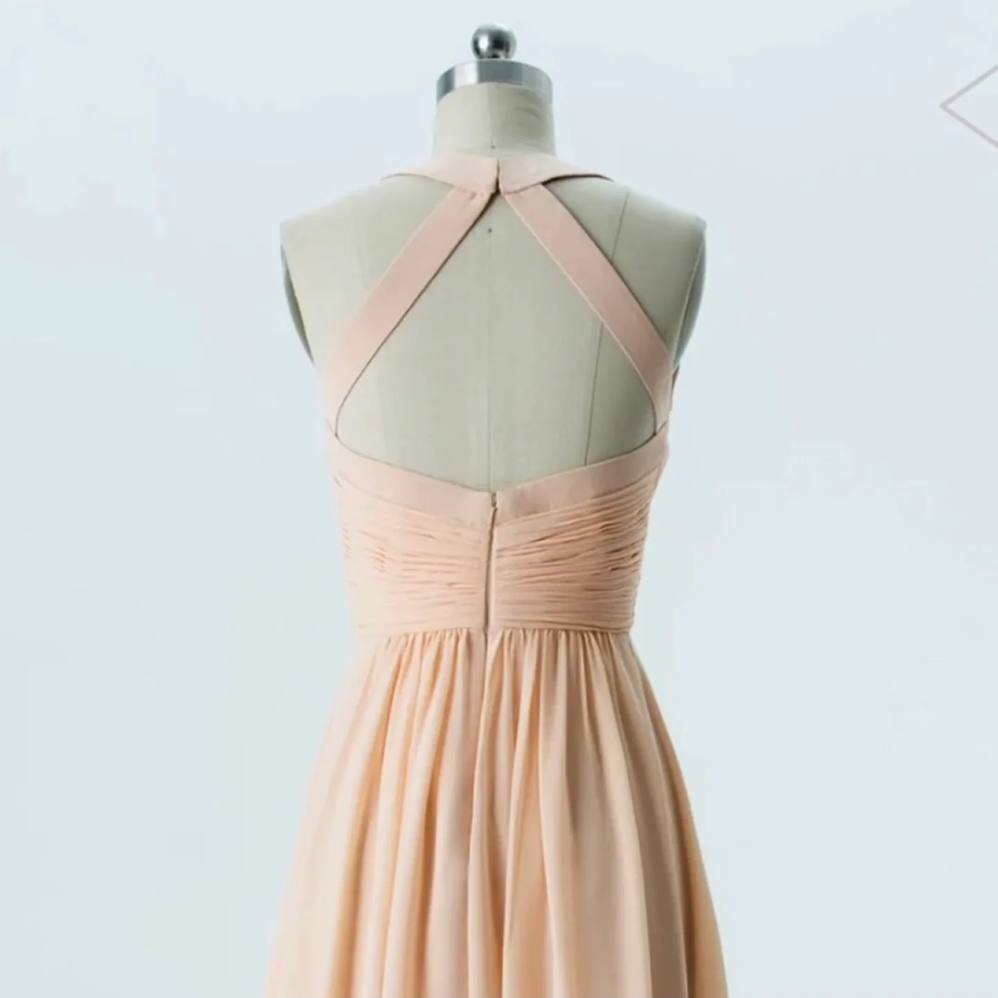 NEW WITH TAG bridesmaid dress in dusty pink (xxs/size 2) image indicator(9)