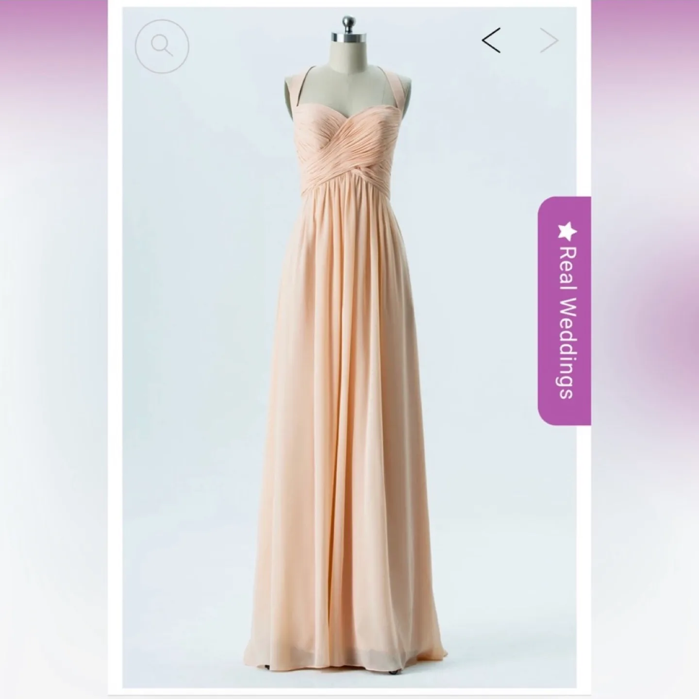 NEW WITH TAG bridesmaid dress in dusty pink (xxs/size 2) image indicator(8)