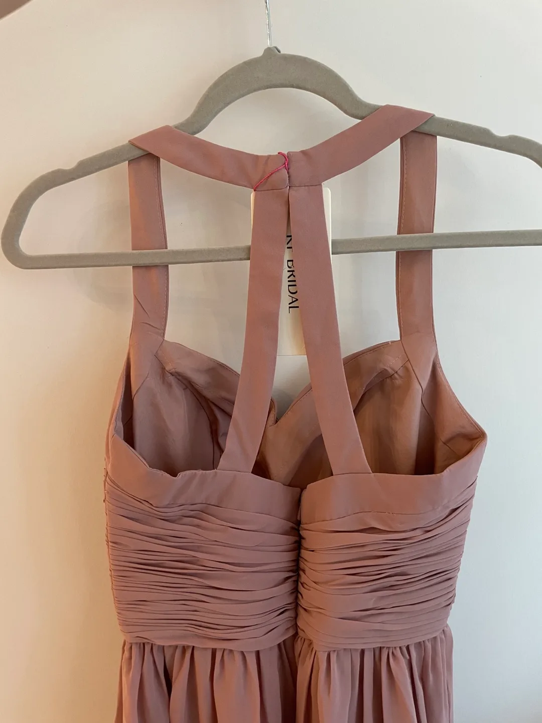 NEW WITH TAG bridesmaid dress in dusty pink (xxs/size 2) image indicator(3)