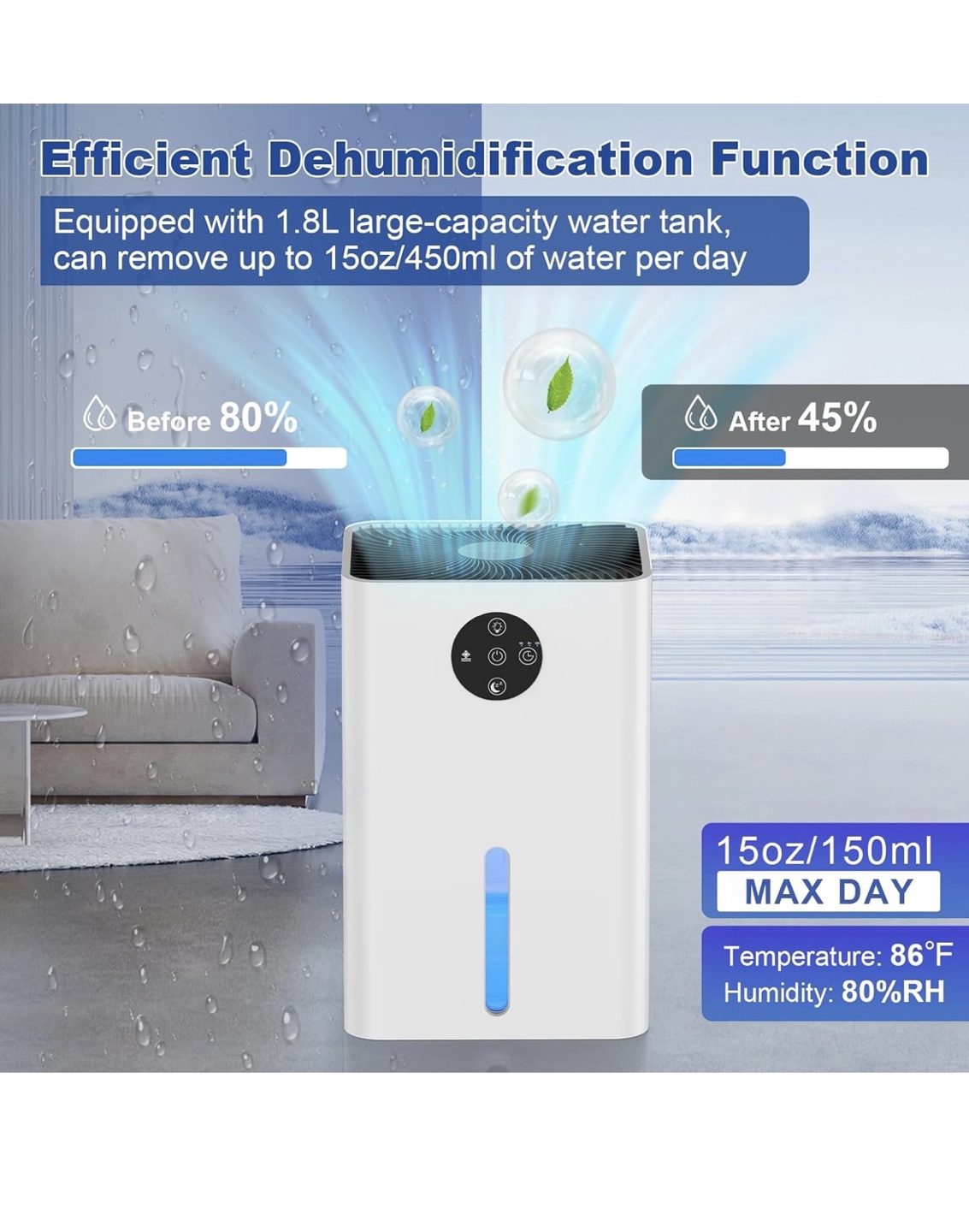 Dehumidifier with Night Light - photo 3