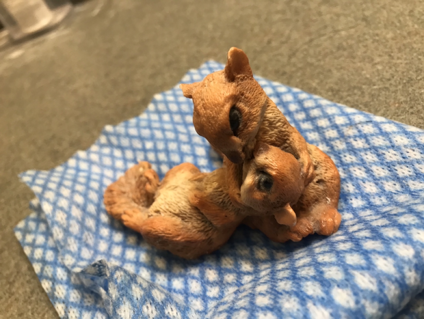 Cute Loving Squirrel Figurine