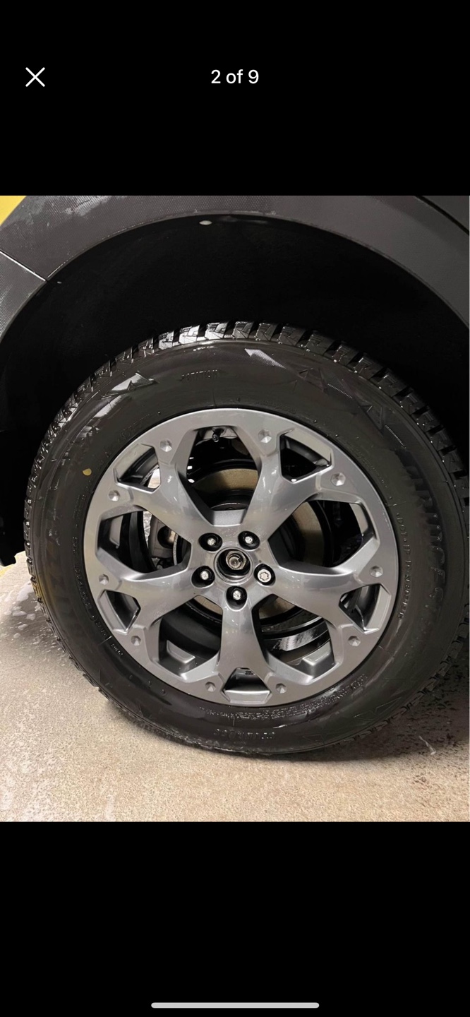 ubaru EOM 17” Titanium Alloy rims /wheels with  winter tire set