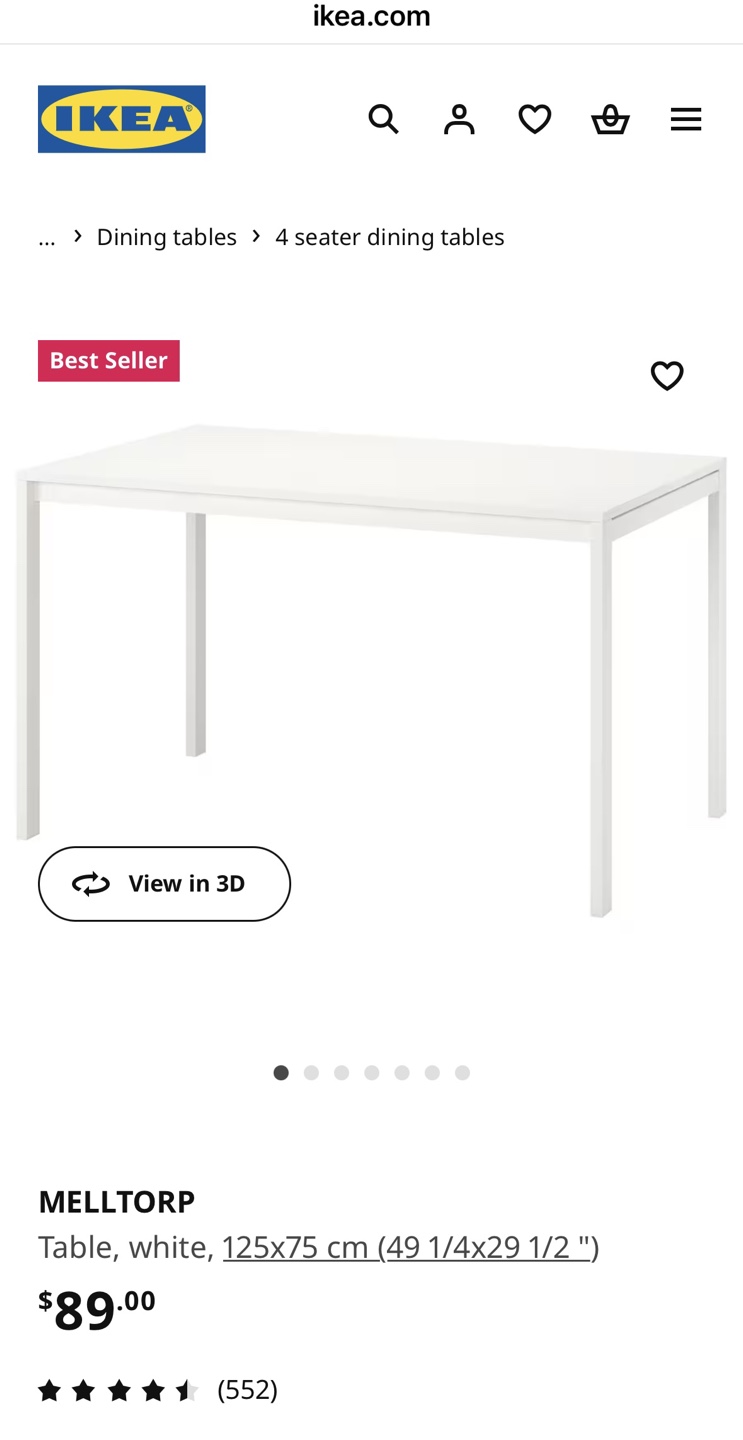 Ikea Desk in black color