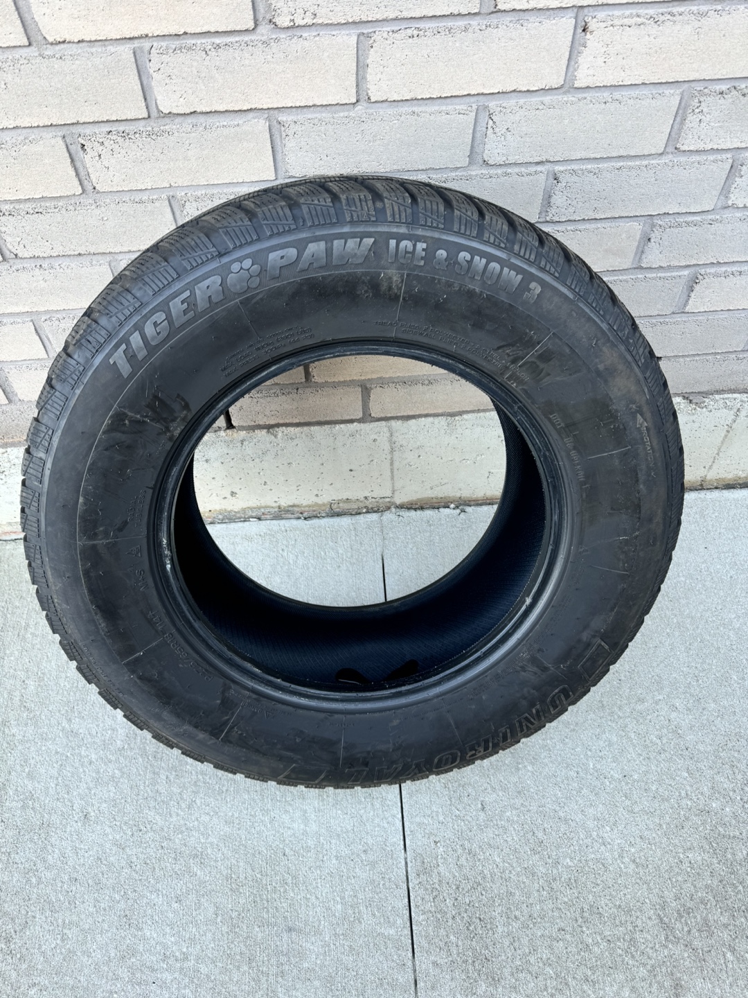 2 only P275/65R18 Tiger Paw Ice & Snow 3 Winter Tire