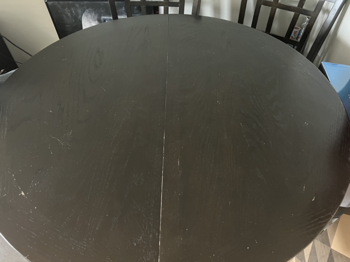 Brown dining table with four chairs - photo 5