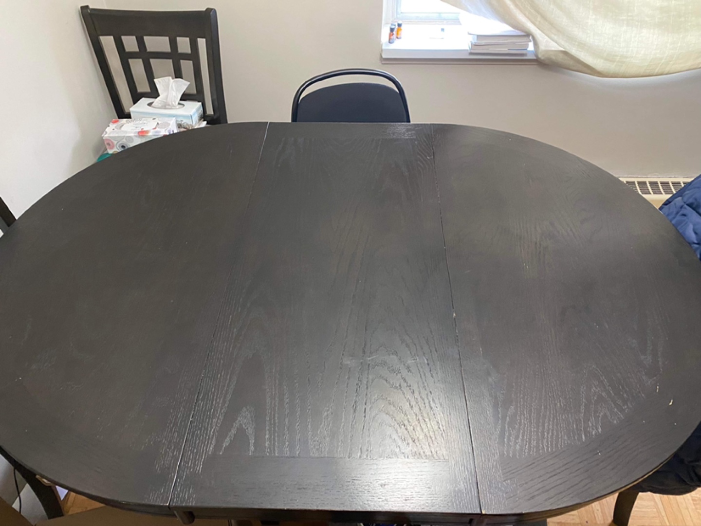 Brown dining table with four chairs - photo 2