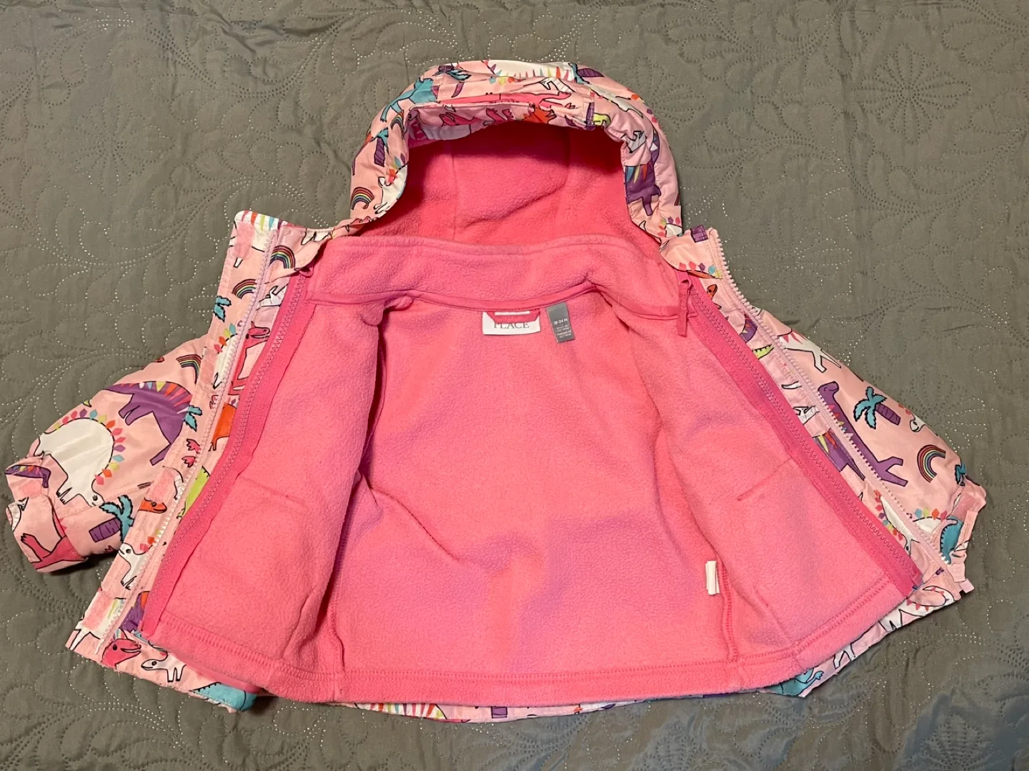 18-24M Toddler Girls Dinosaur Winter Jacket image indicator(2)