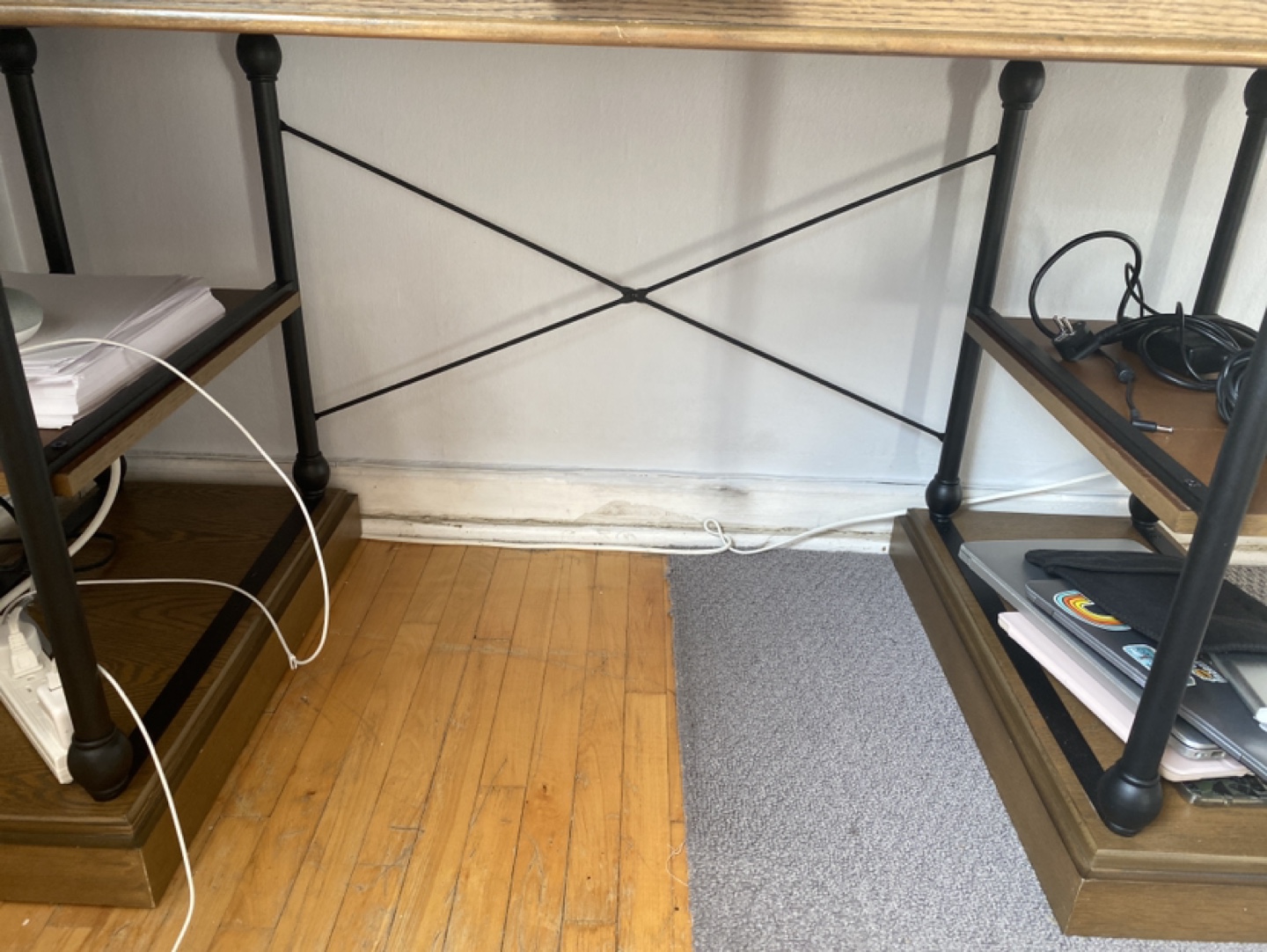 Large Desk with Storage Shelves - photo 2
