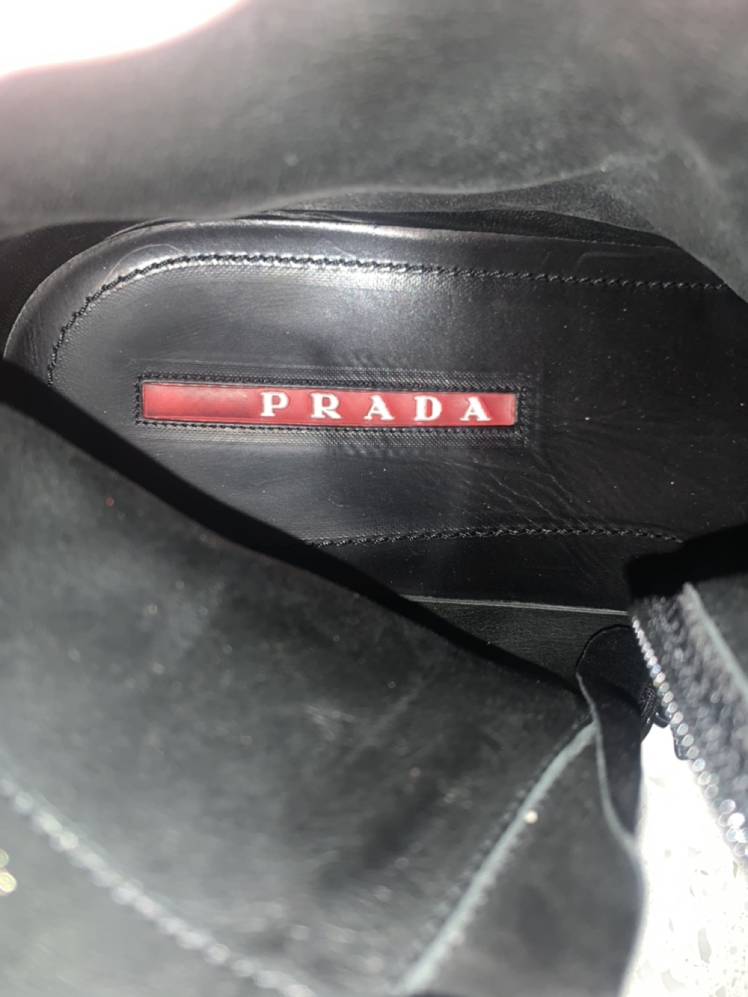 Prada Black Leather Ankle Boots - photo 5
