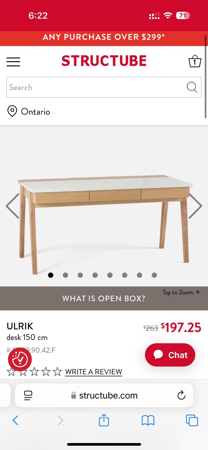 ULRIK Desk 150cm