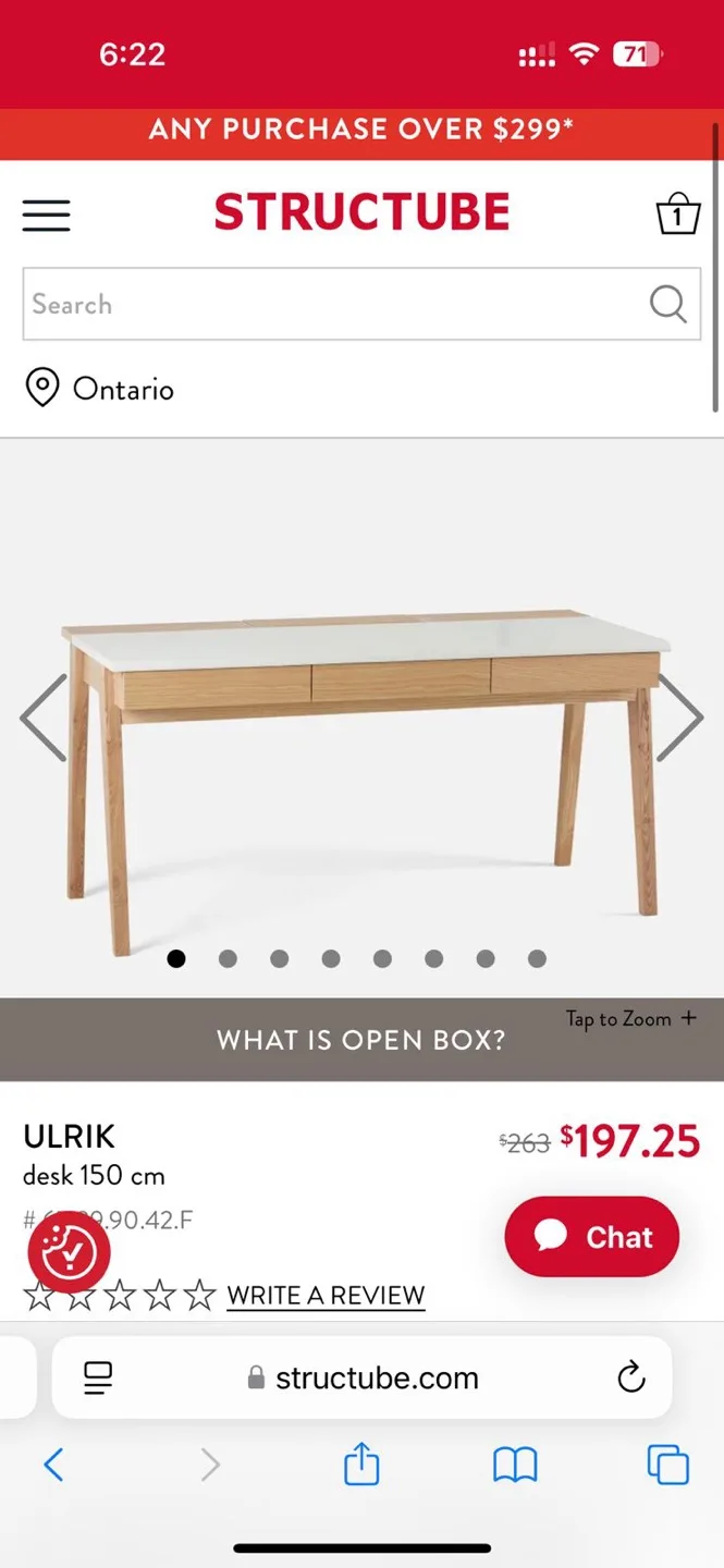 ULRIK Desk 150cm thumbnail