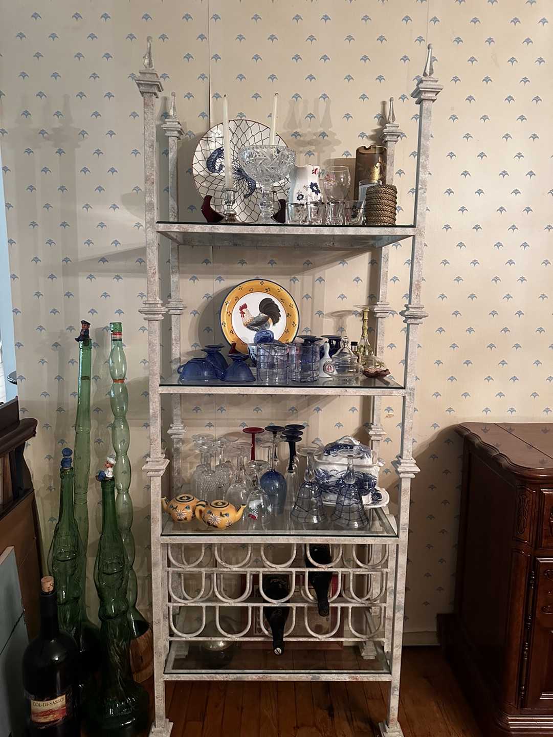 Metal Wine Rack Shelf