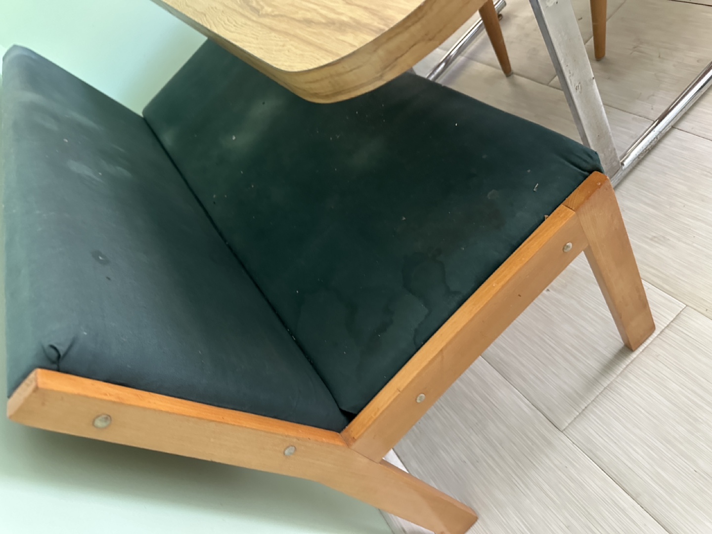 Vintage Kitchen Table Set with Bench and 2 chairs - photo 4