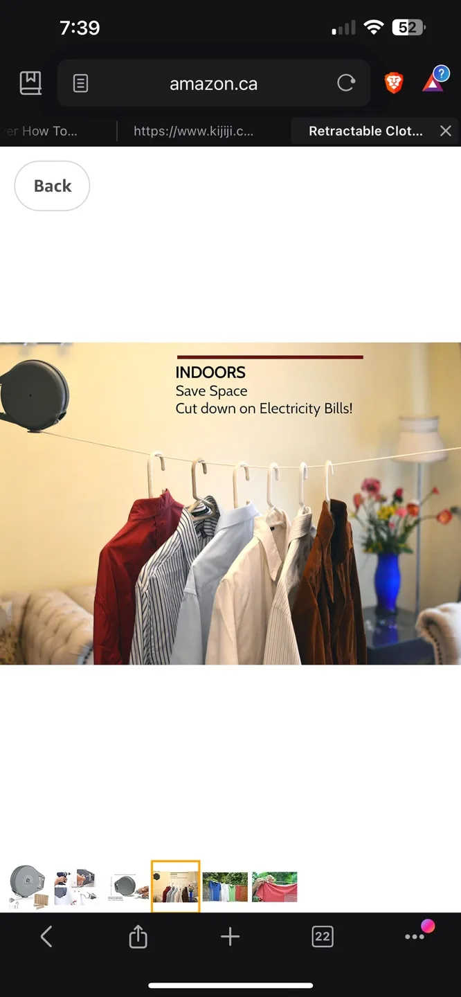 *New* $125 4x Retractable Clothesline image indicator(3)