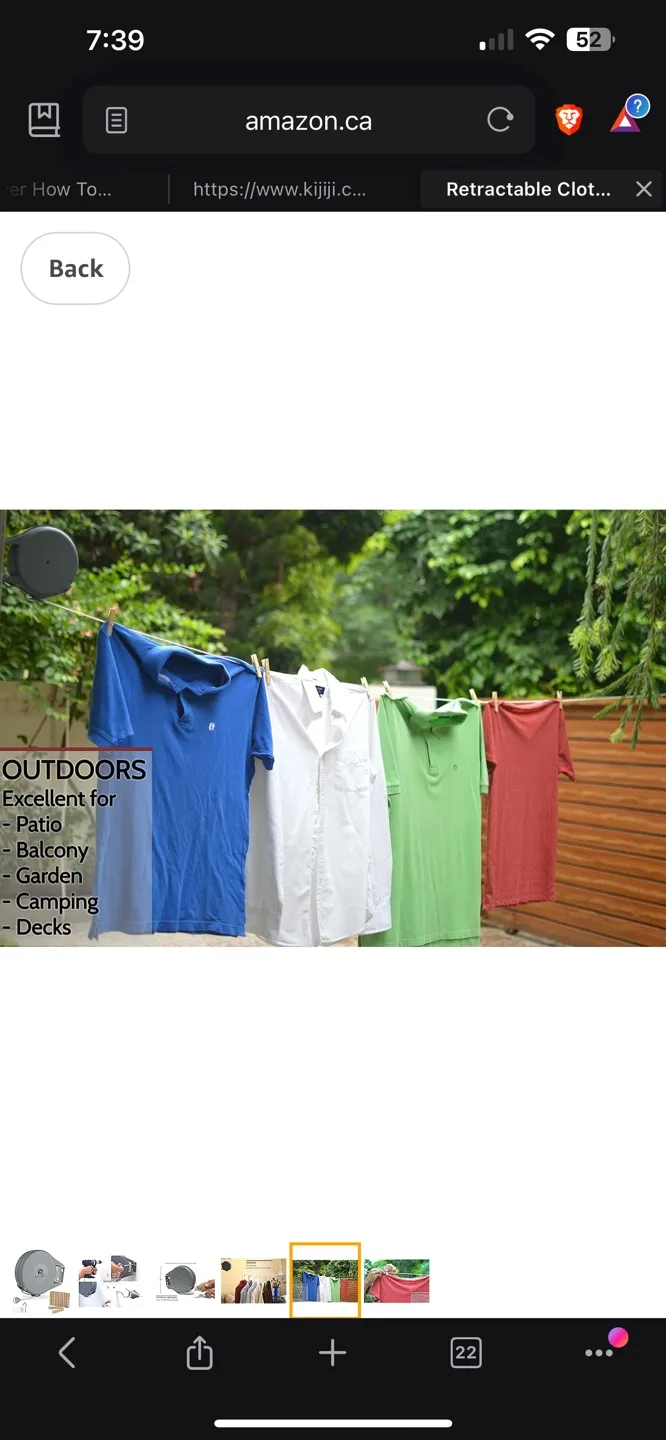 *New* $125 4x Retractable Clothesline image indicator(2)