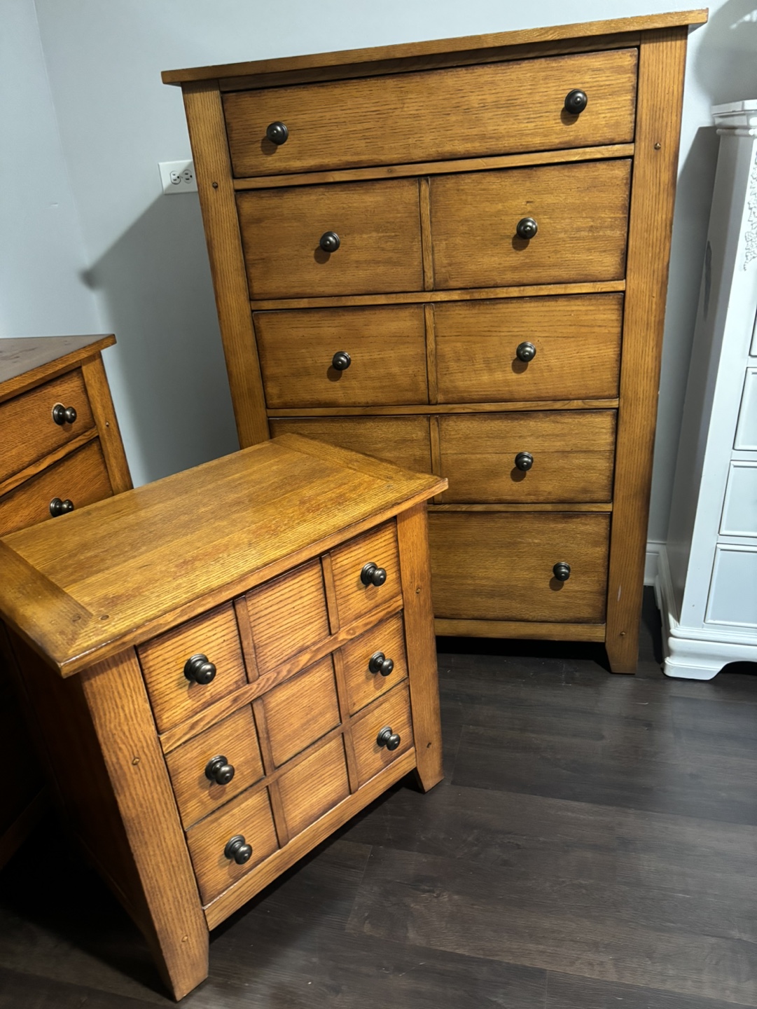 Wood Dresser and Nightstand Set