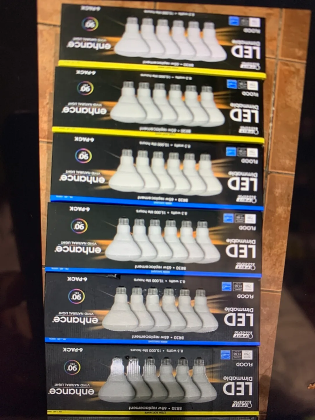7 Boxes Total- 4 BOXES OF 6 Soft White Light image indicator(2)