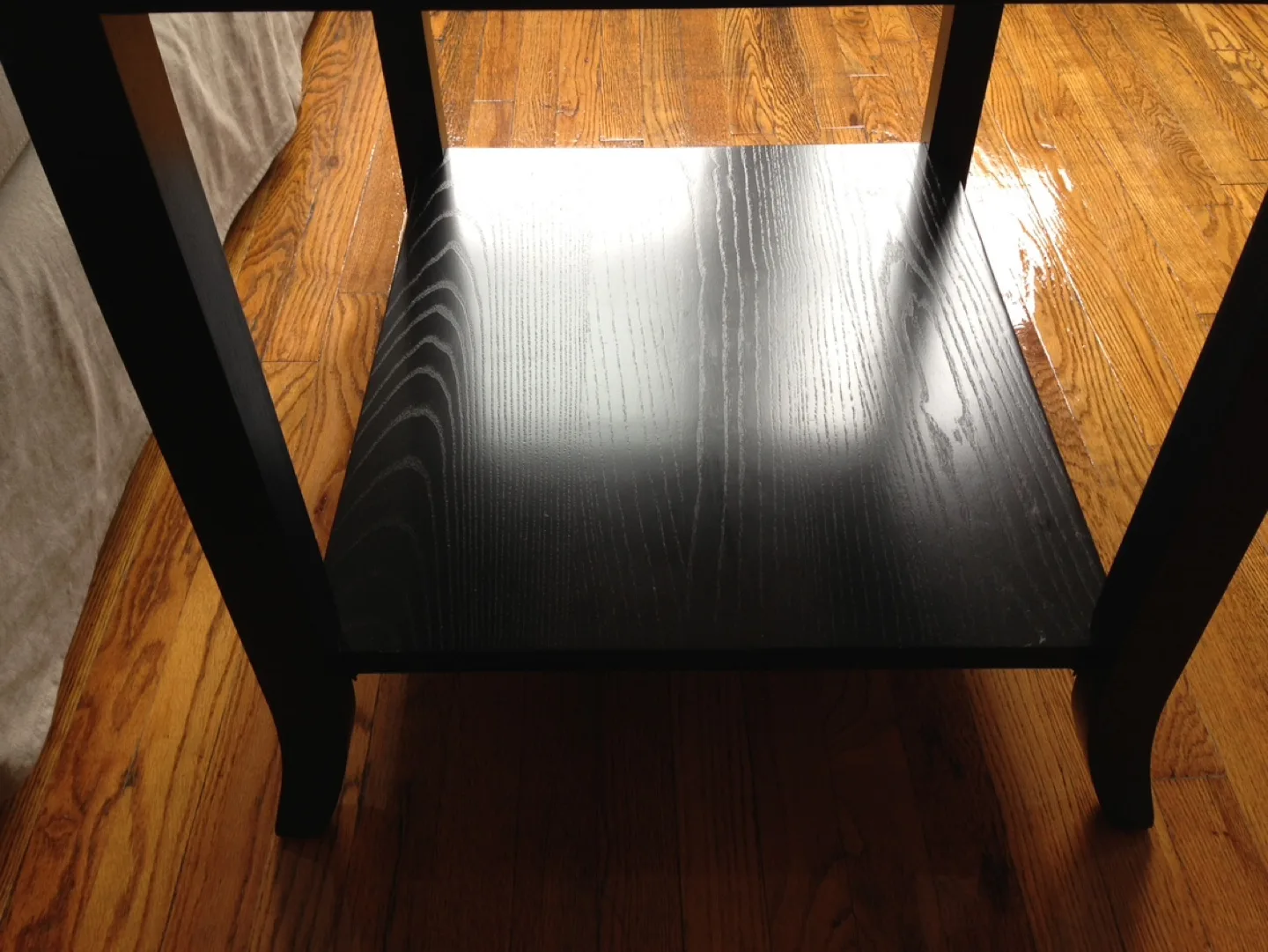 Black End Table with Shelf image indicator(5)