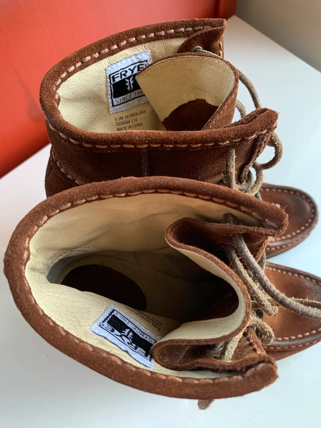 Frye Brown Suede Ankle Boots image indicator(8)