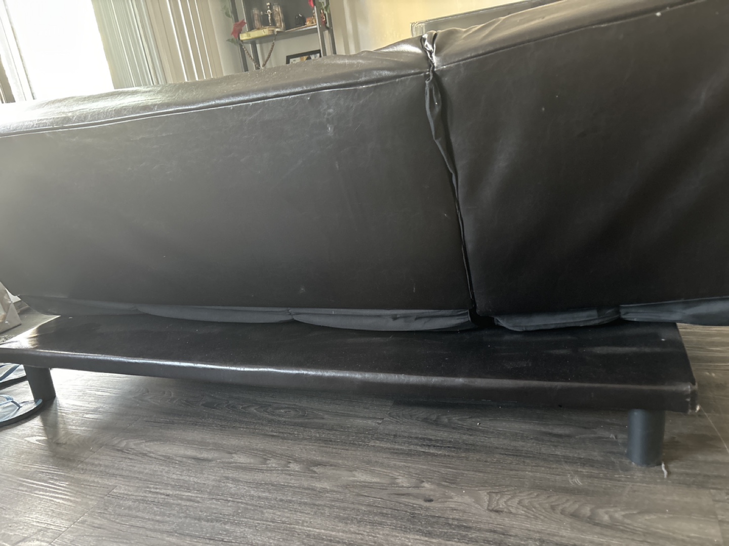 Black Futon Sofa Bed - photo 2