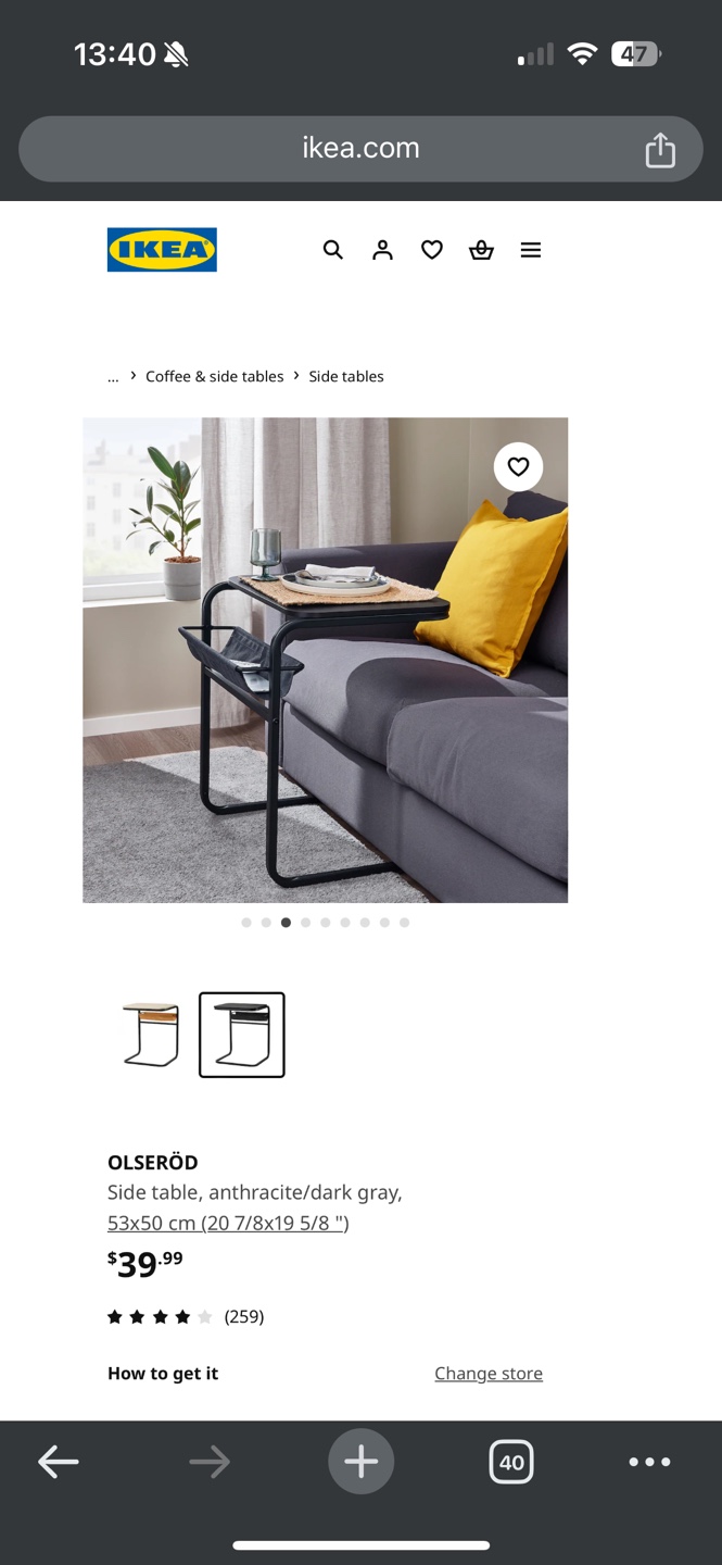 IKEA OLSERÖD Side Table