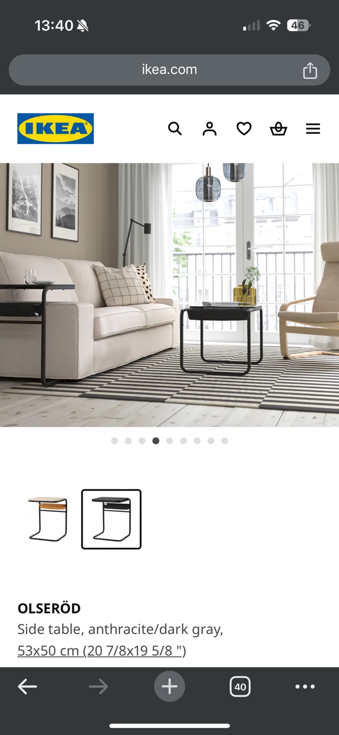 IKEA OLSERÖD Side Table - photo 2