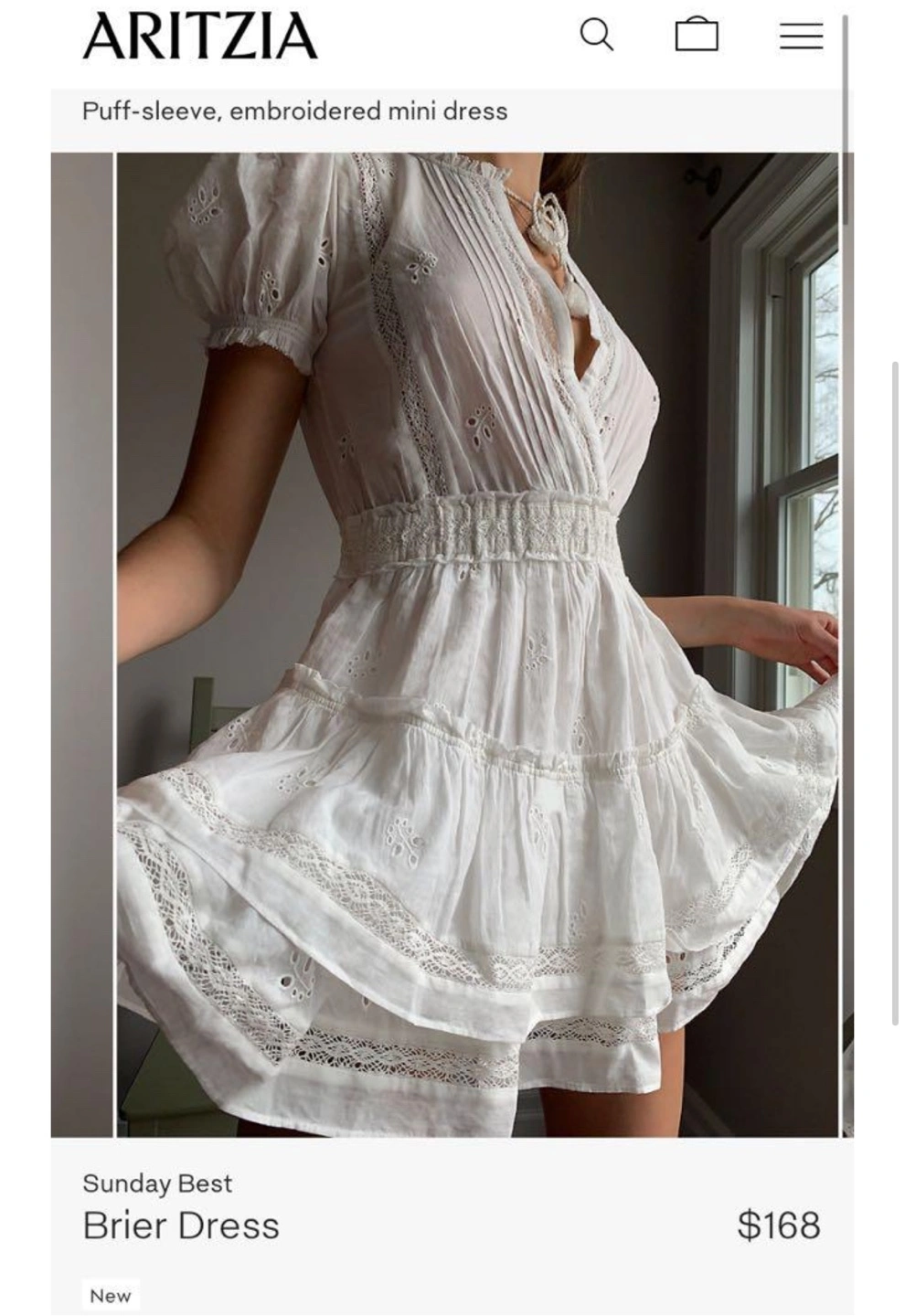 Aritzia Sunday Best Brier Dress Karrot