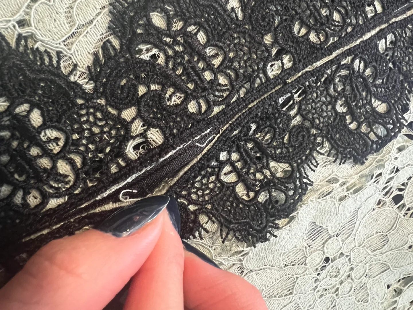 Zara green and black Lace Top image indicator(5)