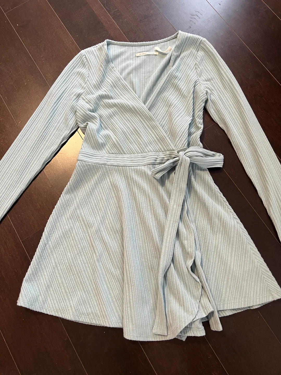 Urban Outfitters light blue Wrap Dress image indicator(5)