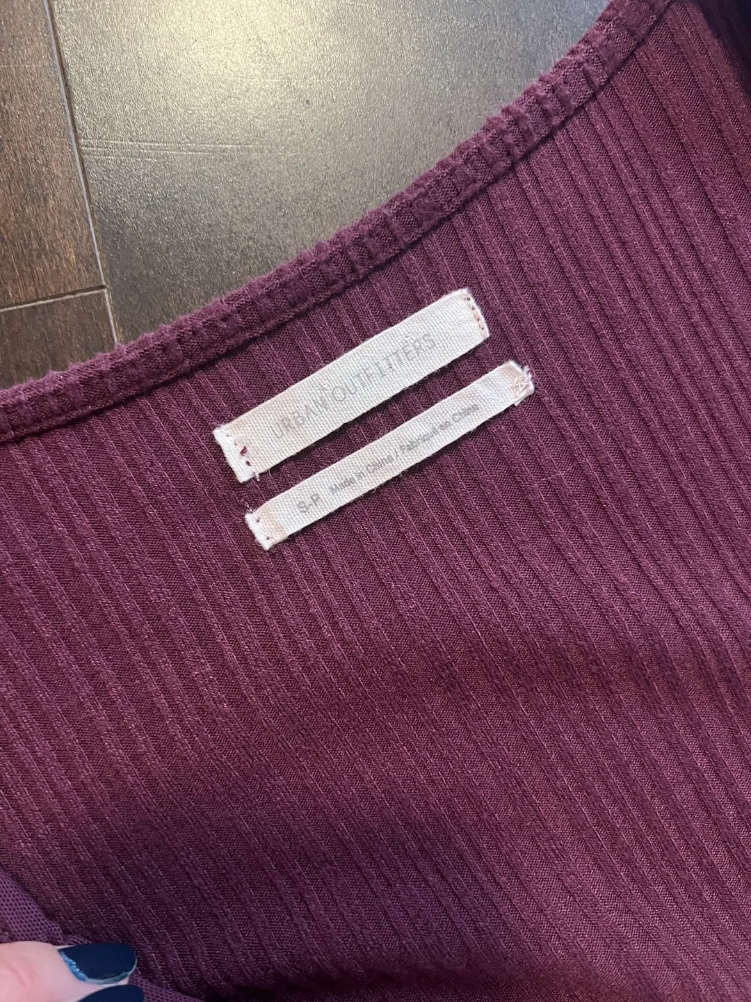 Urban Outfitters Burgundy Wrap Romper image indicator(4)