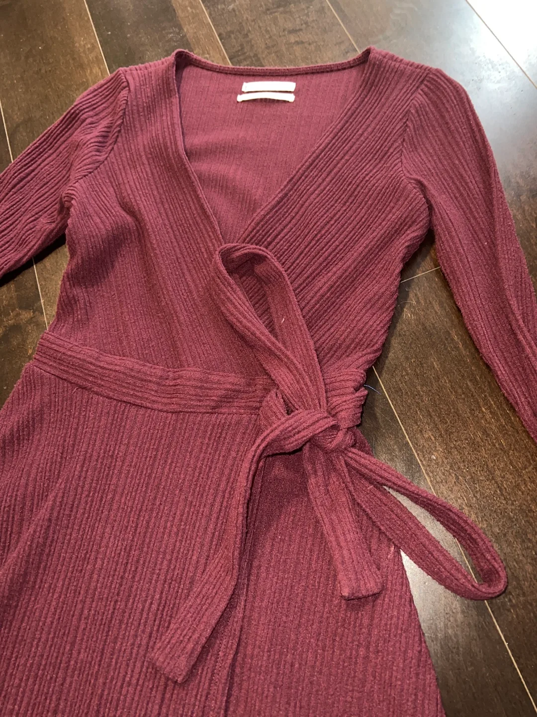 Urban Outfitters Burgundy Wrap Romper image indicator(2)