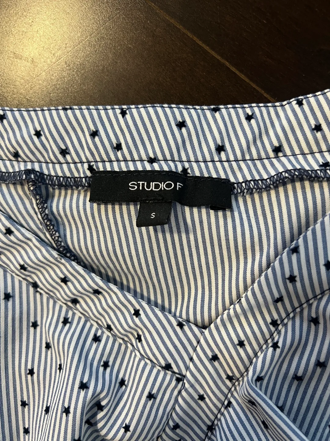 Studio F Off the Shoulder blue Top image indicator(2)