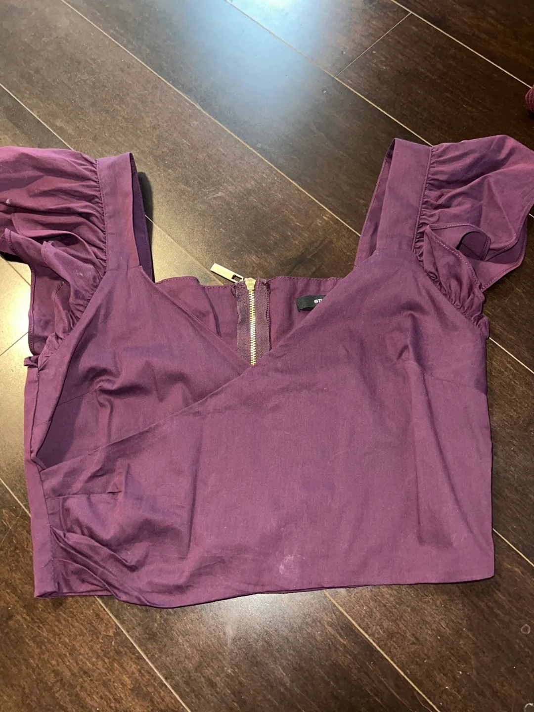 Studio F Purple Crop Top image indicator(4)