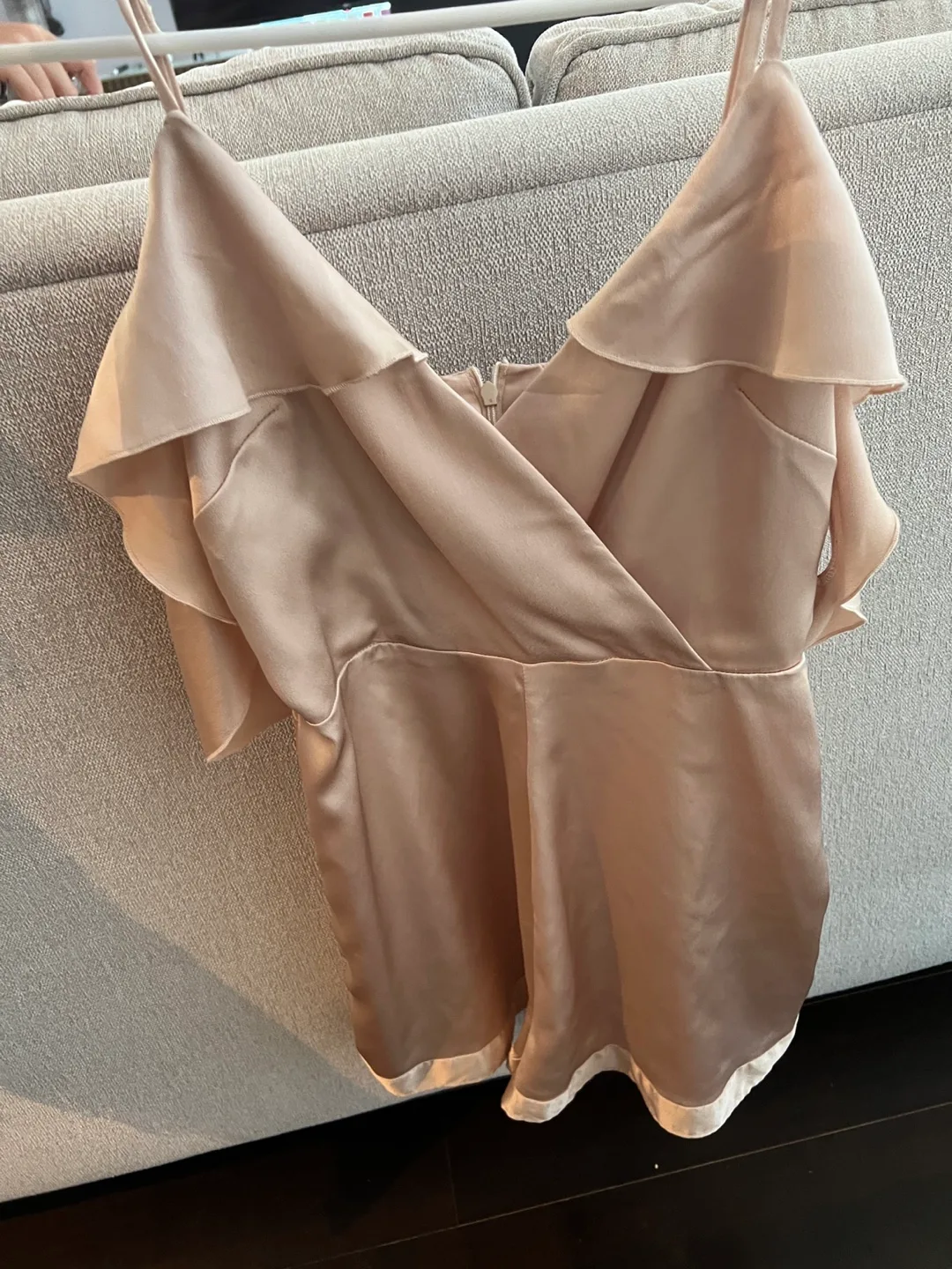 Urban outfitters Peach Satin Jumpsuit image indicator(5)