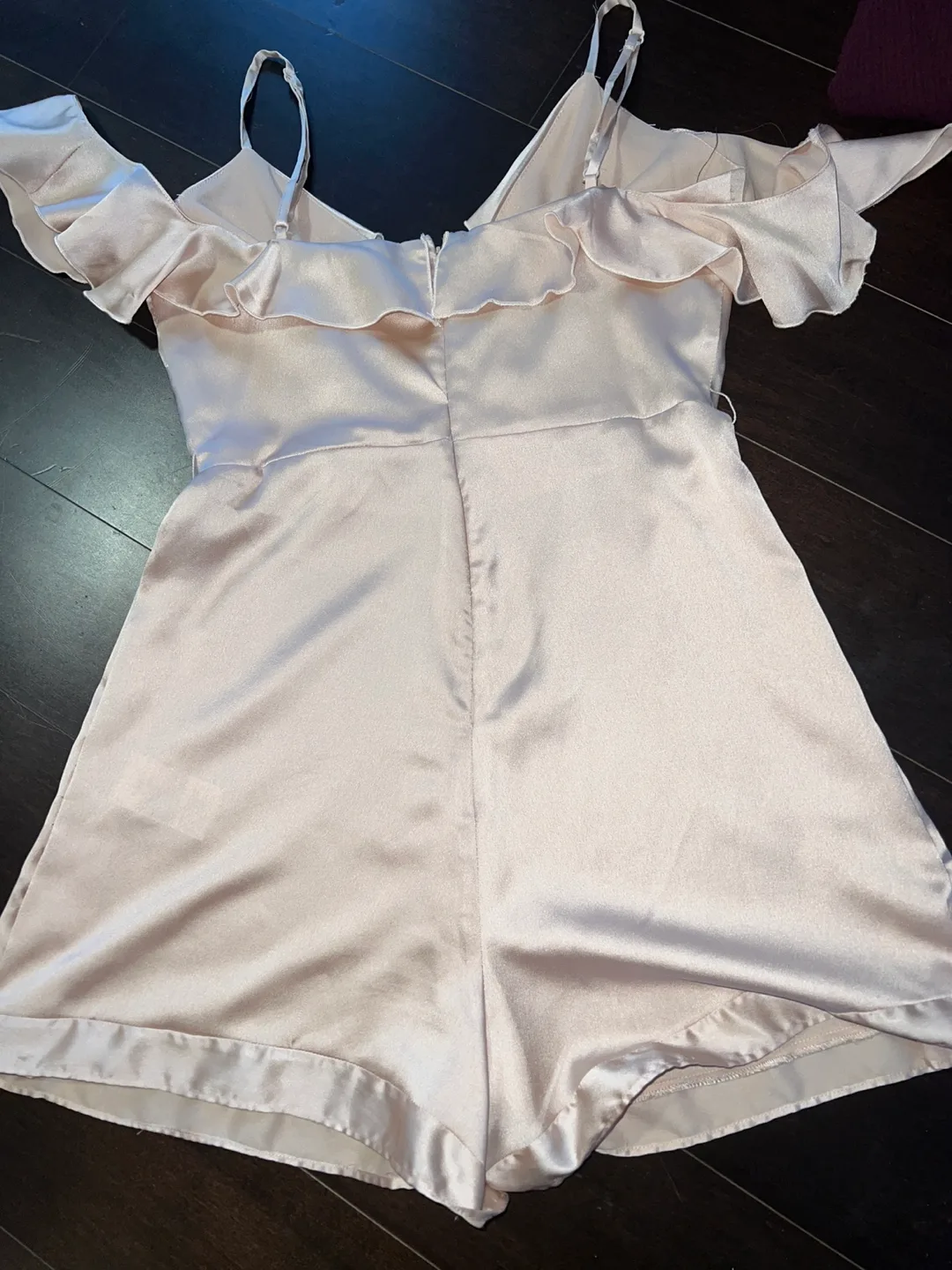 Urban outfitters Peach Satin Jumpsuit image indicator(3)
