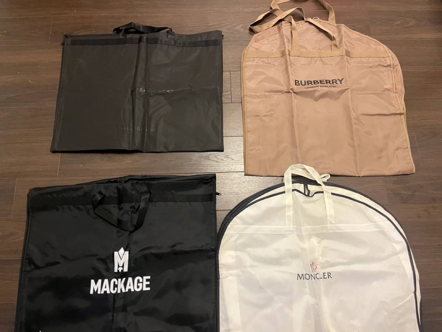 Designer Garment Bags - Burberry, Mackage, Moncler image indicator(2)