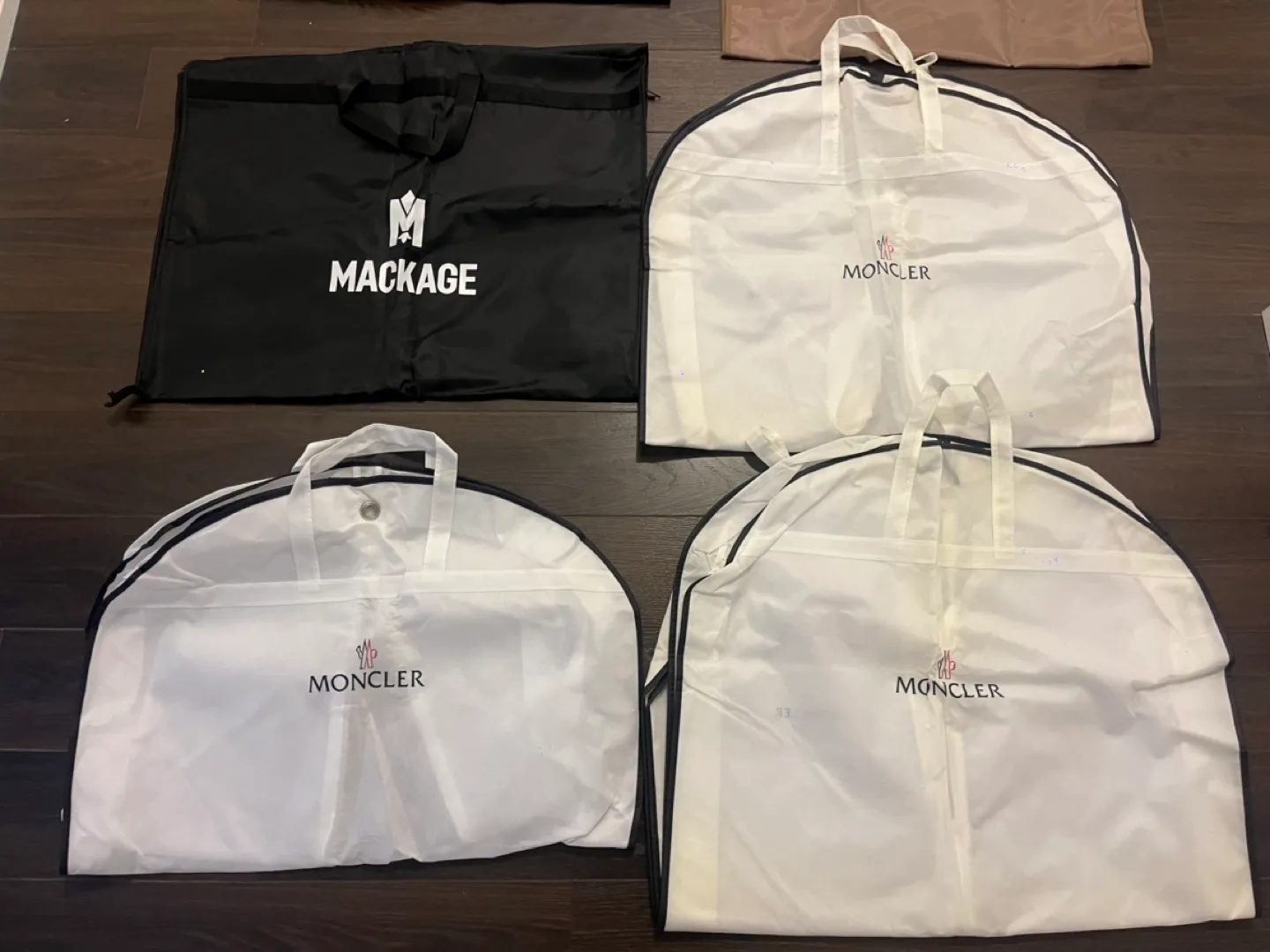 Designer Garment Bags - Burberry, Mackage, Moncler image indicator(3)