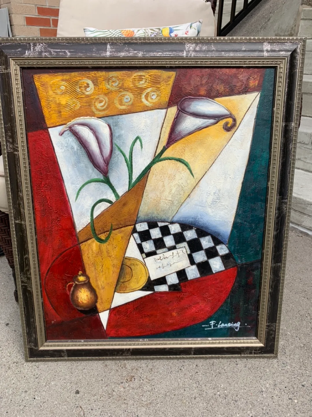 Framed Abstract Painting image indicator(3)