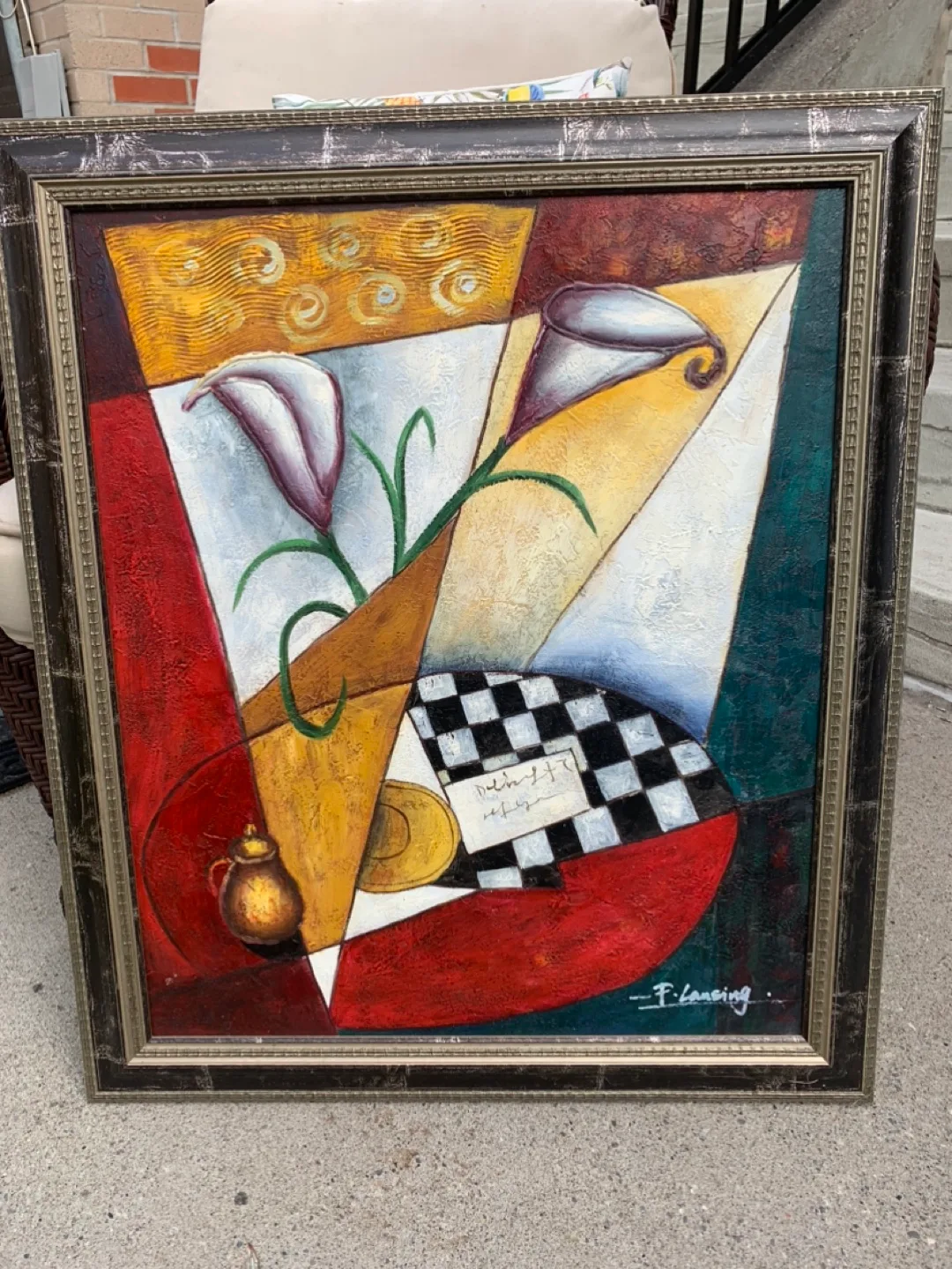 Framed Abstract Painting thumbnail