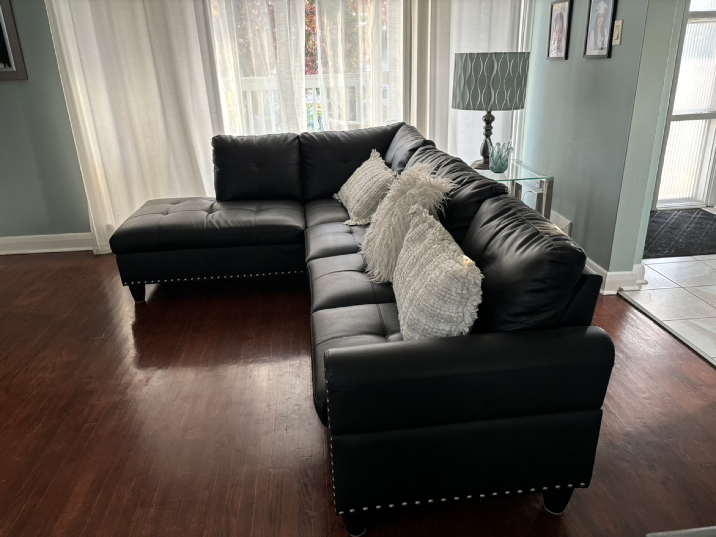 Faux sectional sofa - photo 2