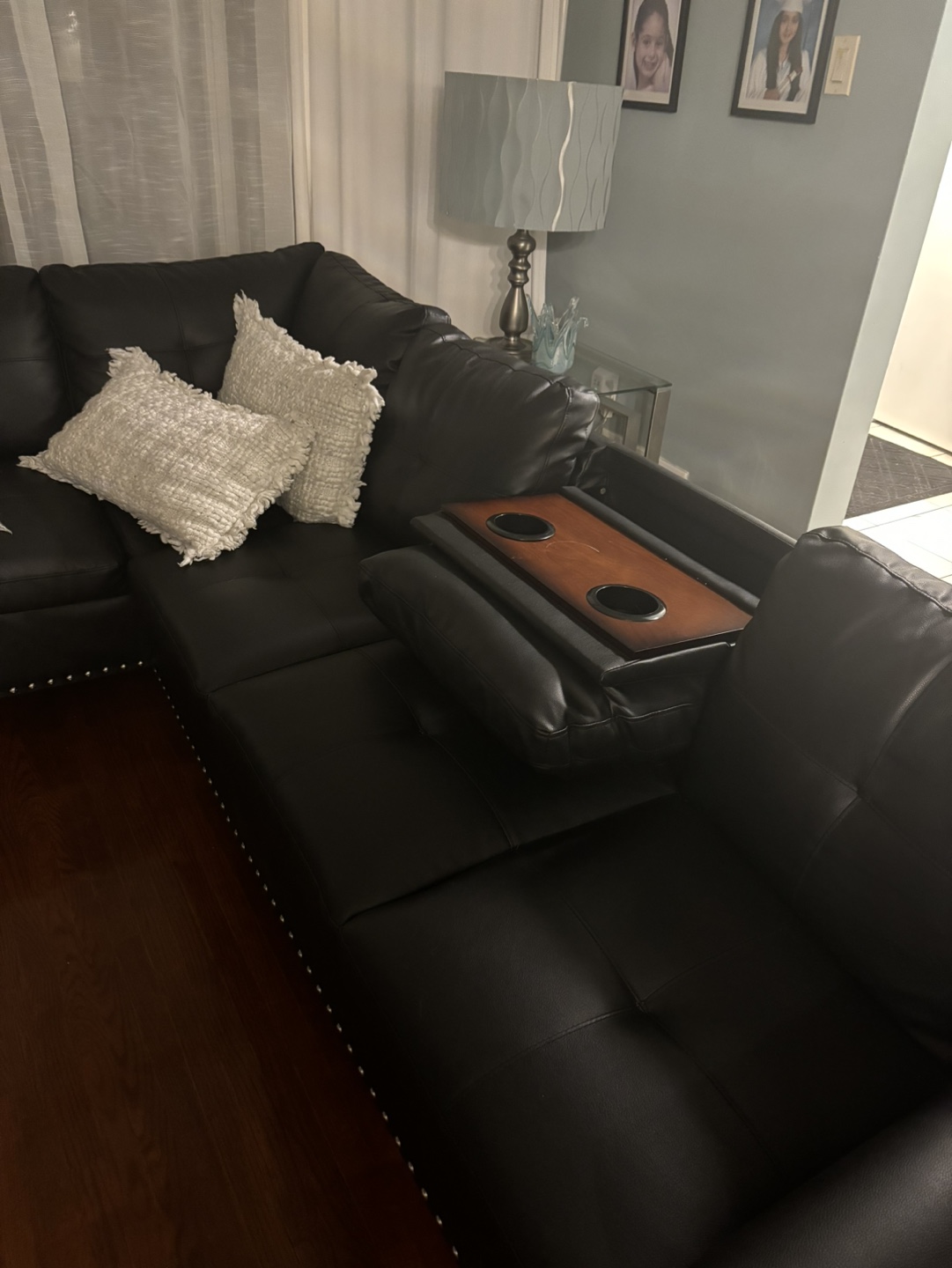 Faux sectional sofa - photo 5