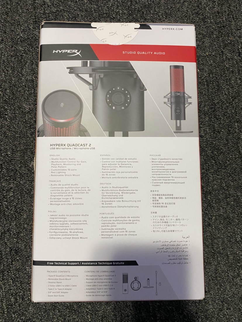 HyperX Quadcast 2 USB Microphone - photo 2