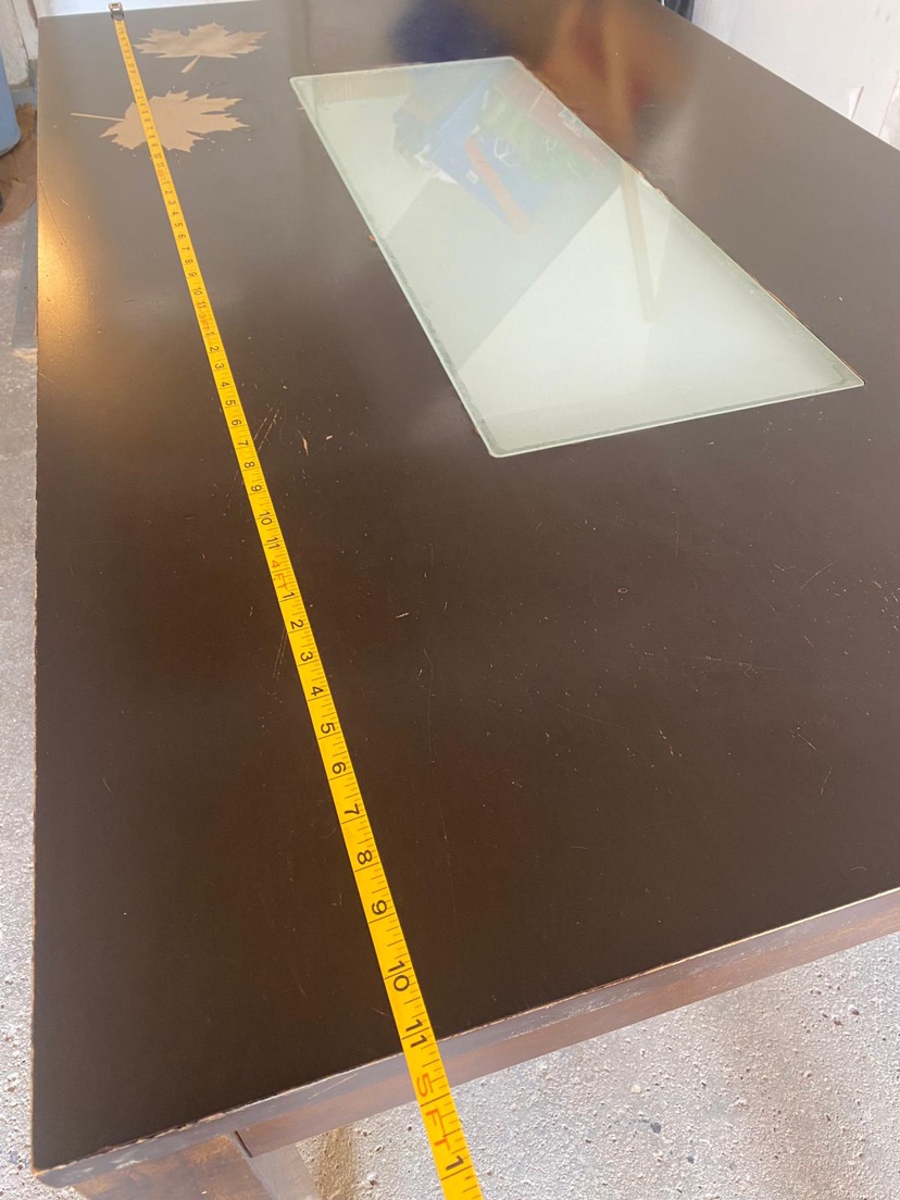 Dining Table with Glass Top - photo 2