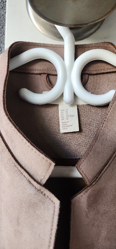 Suede Jacket with Belt - Size 12 - photo 2