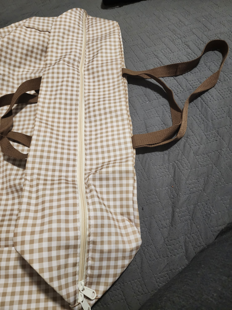 Gingham maternity bag or women luggage bag - photo 3