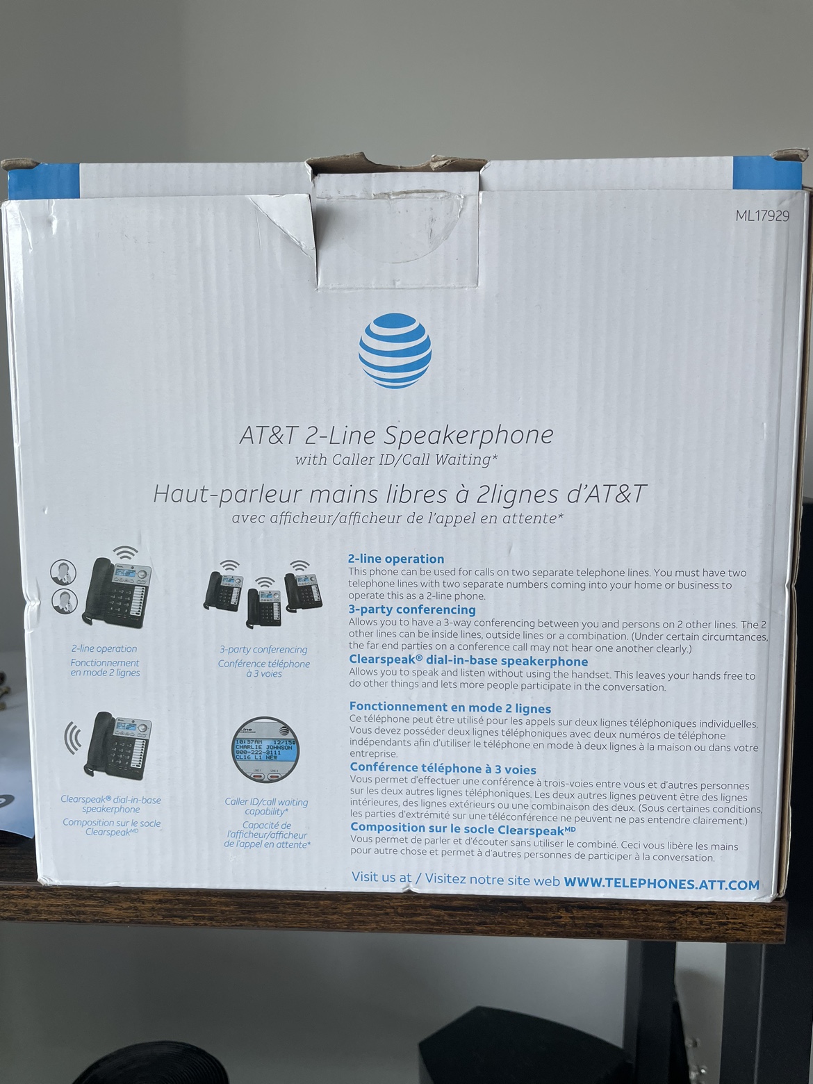 AT&T 2-Line Speakerphone with Caller ID/Call Waiting - photo 2