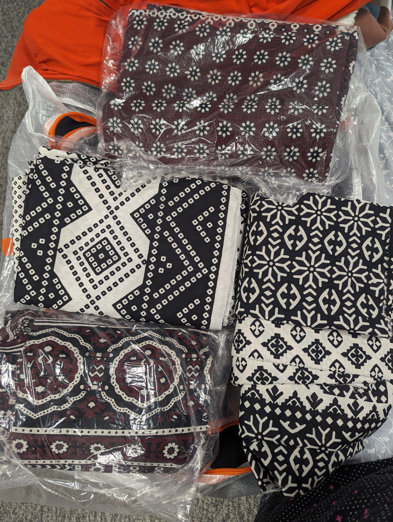 Ajrak Fabric