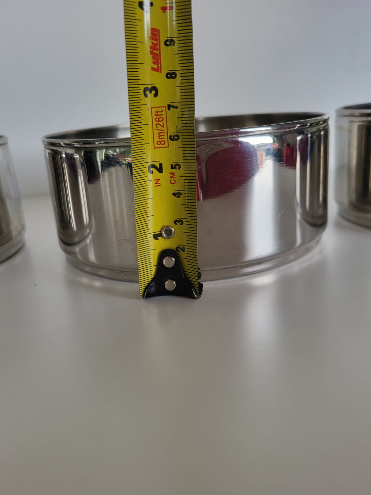 Stainless Steel Bowls, Set of 3 - photo 5